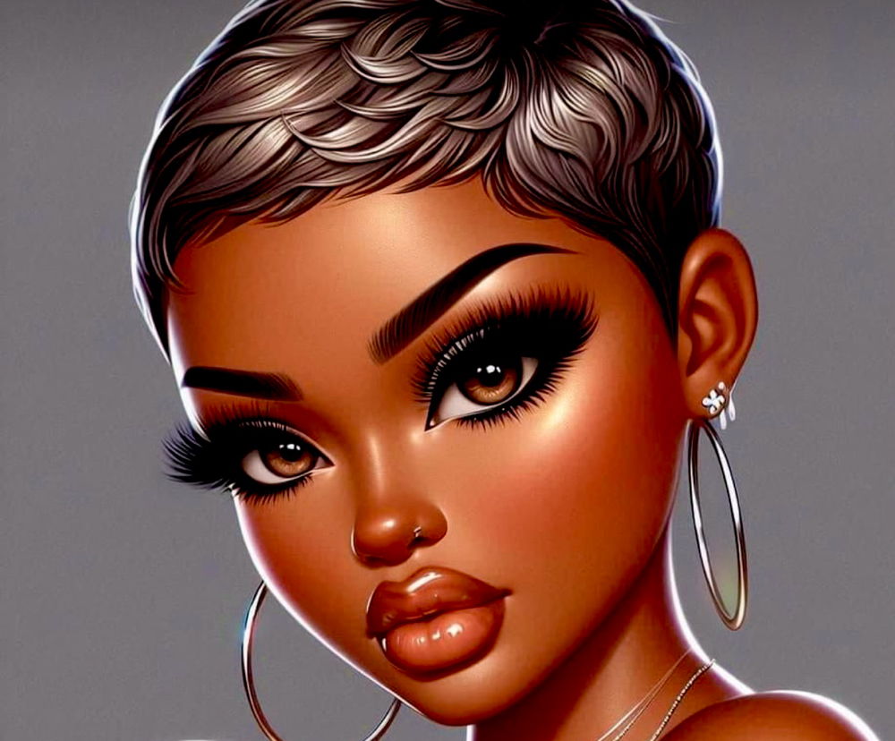 Pixie Cut + Touch Up + Style