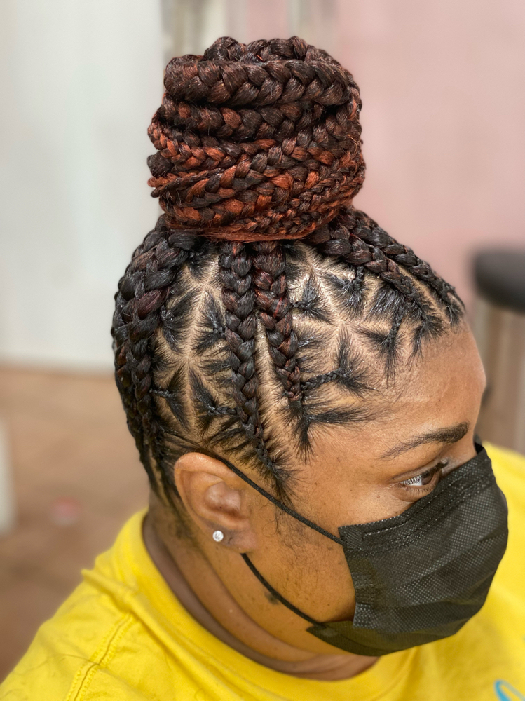 Large Ponytail w/ Design