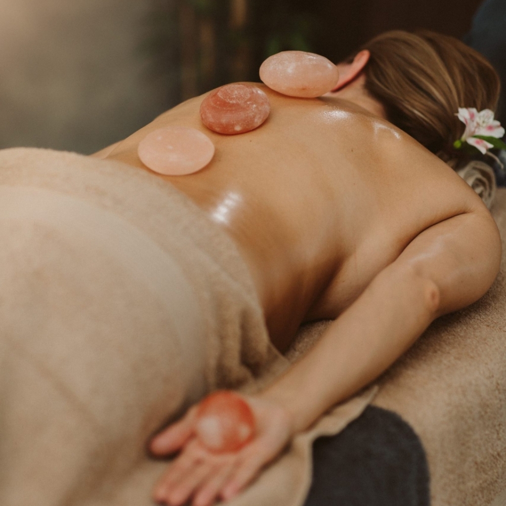 Himalayan Salt Stone Massage at Delpinghands Skincare & Massage | Smithtown | by Alisha Delp LMT LE in Smithtown, NY