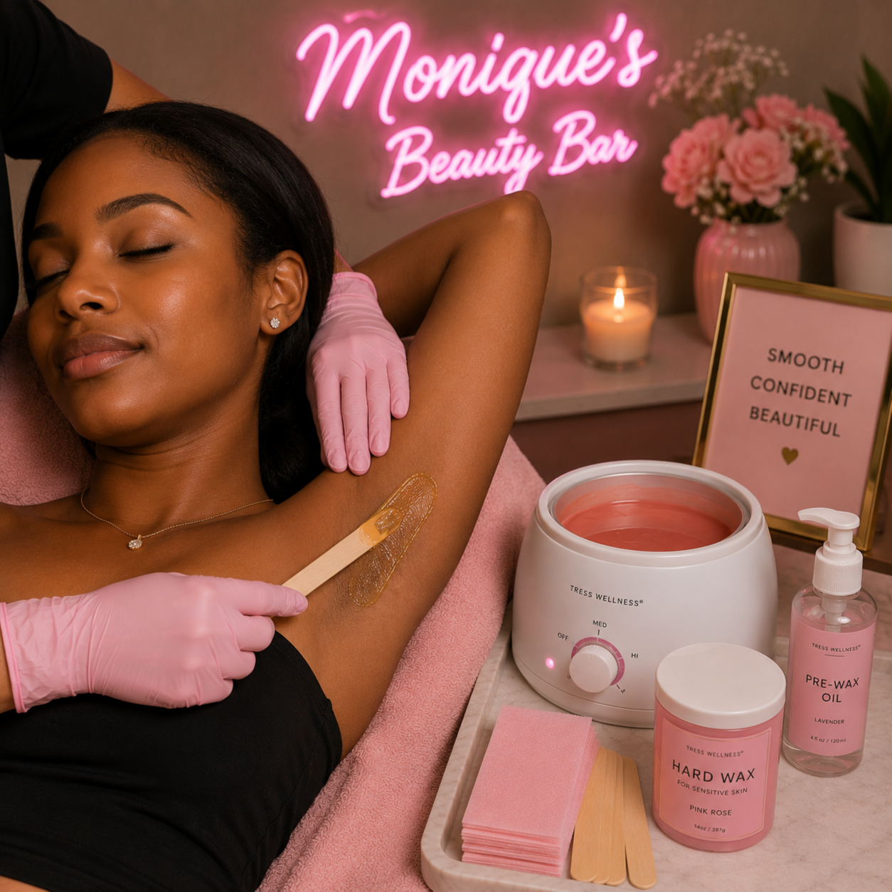 Underarm Waxing at Monique's Beauty Bar in Charlotte, NC