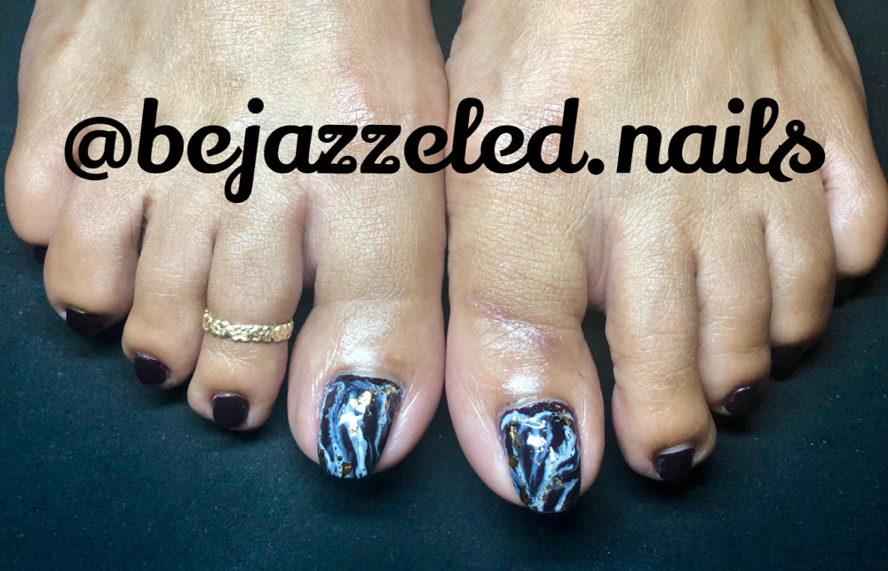 Dry Pedi + Polish Finish