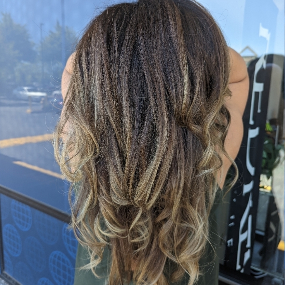 Custom Partial Highlights at The Enchanted Edge hair studio in Snohomish, WA