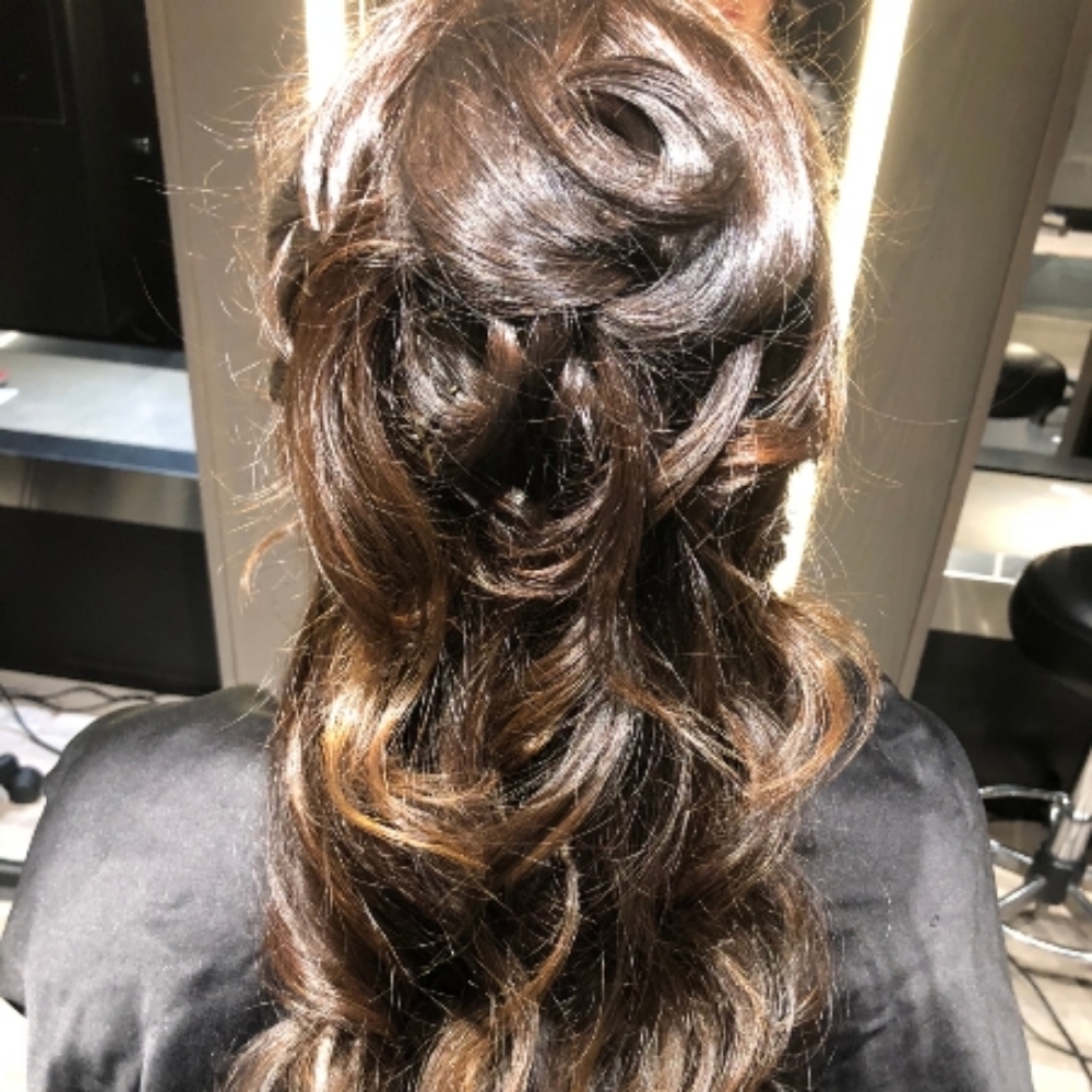 Updo at The Enchanted Edge hair studio in Snohomish, WA