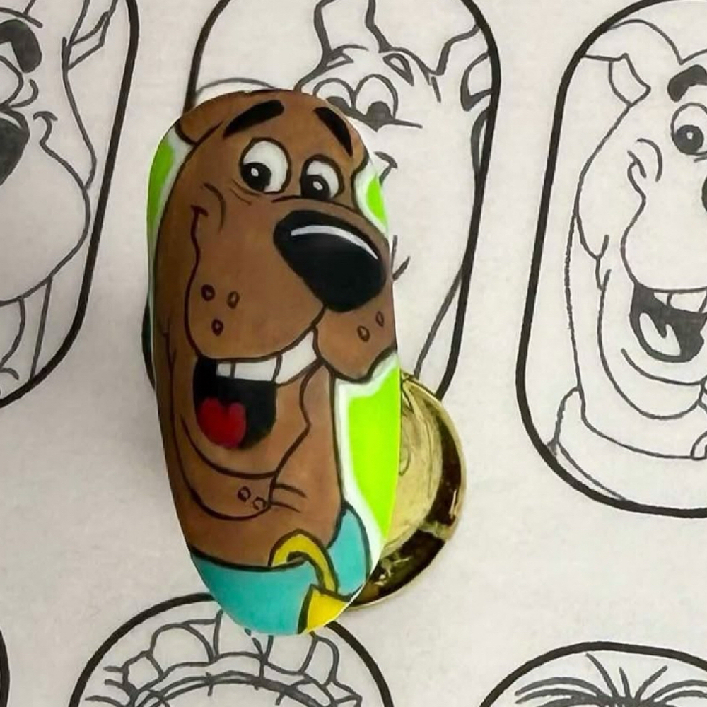 Hand Painted Sticker Ea.