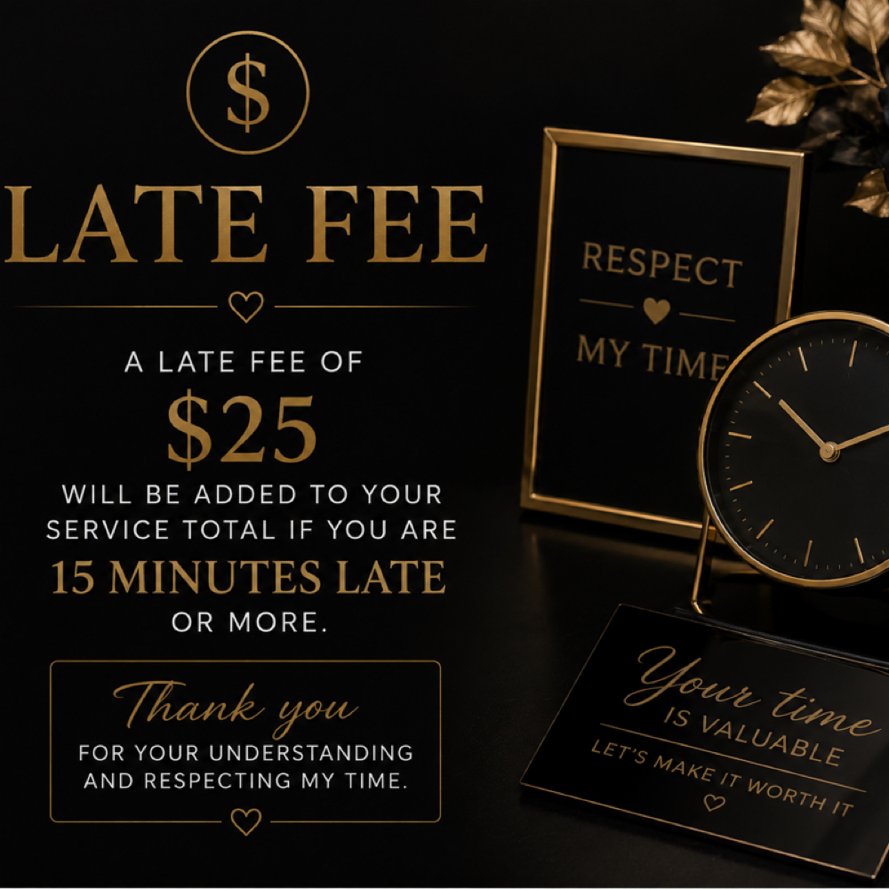 Late Fee at Amira’s Touch Salon in Sandy Springs Ga, GA