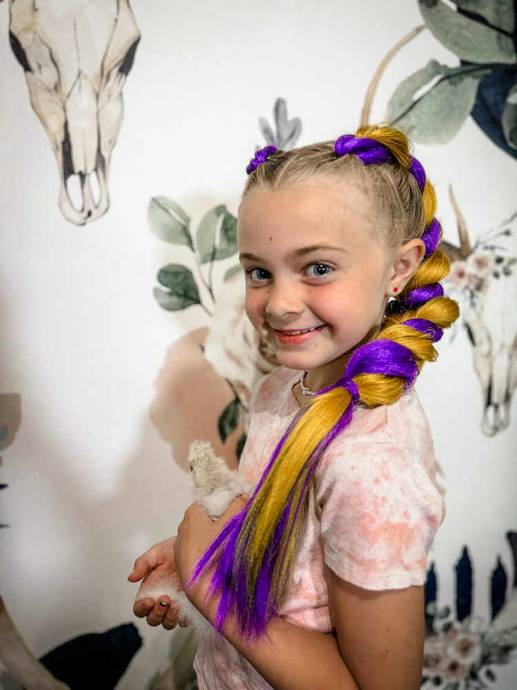 Double Dragon Braids w/hair added at Braids by Lacey in Sioux Falls, SD