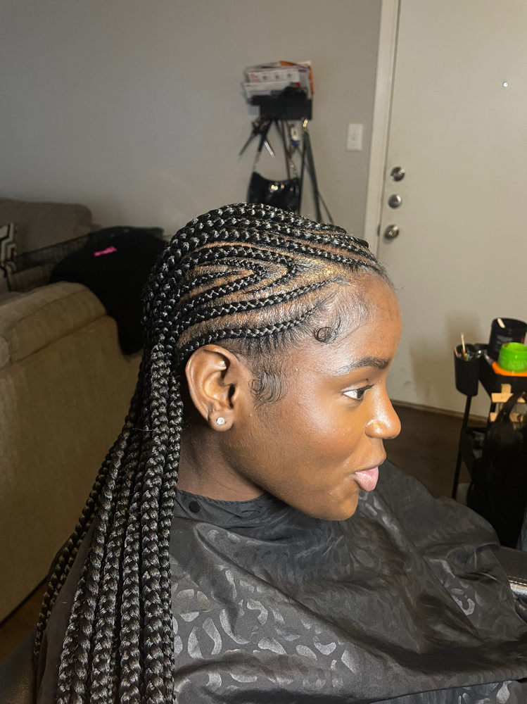 20 Stitch Braids W/ Design
