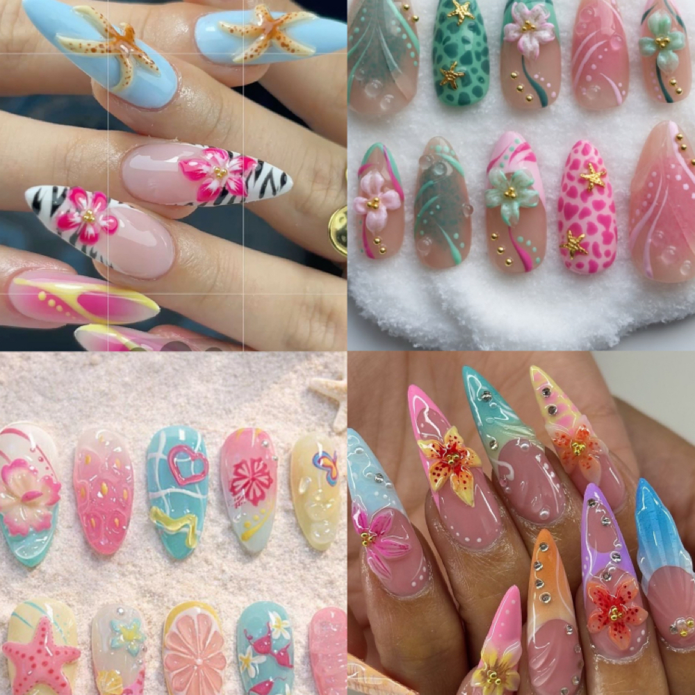 Pool Party Special (Gel X) at NailsWithLuv in Spring Hill, FL