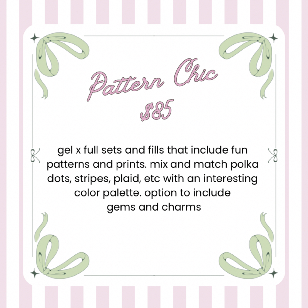 Pattern Chic Special (Gel X) at NailsWithLuv in Spring Hill, FL