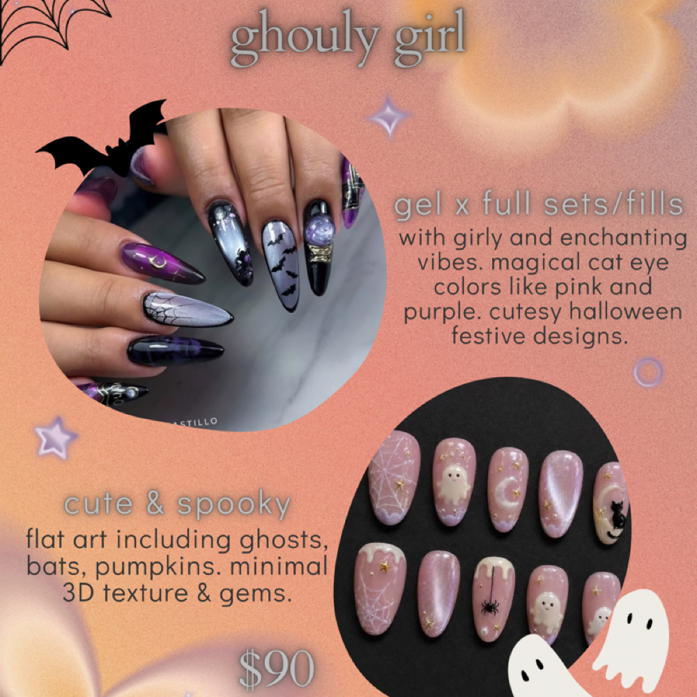 Ghouly Girl OCTOBER Special at NailsWithLuv in Spring Hill, FL