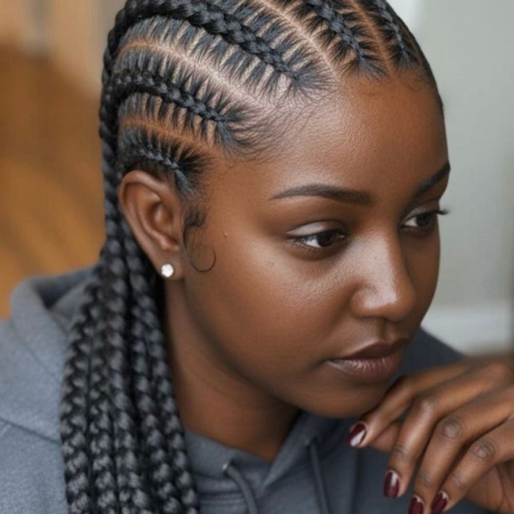 2 Stitch Braids at Glow Braid Lounge in Pearland, TX