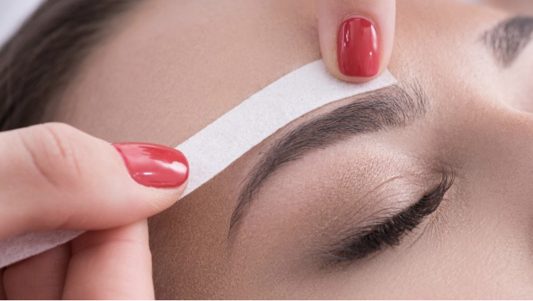 Eyebrow waxing