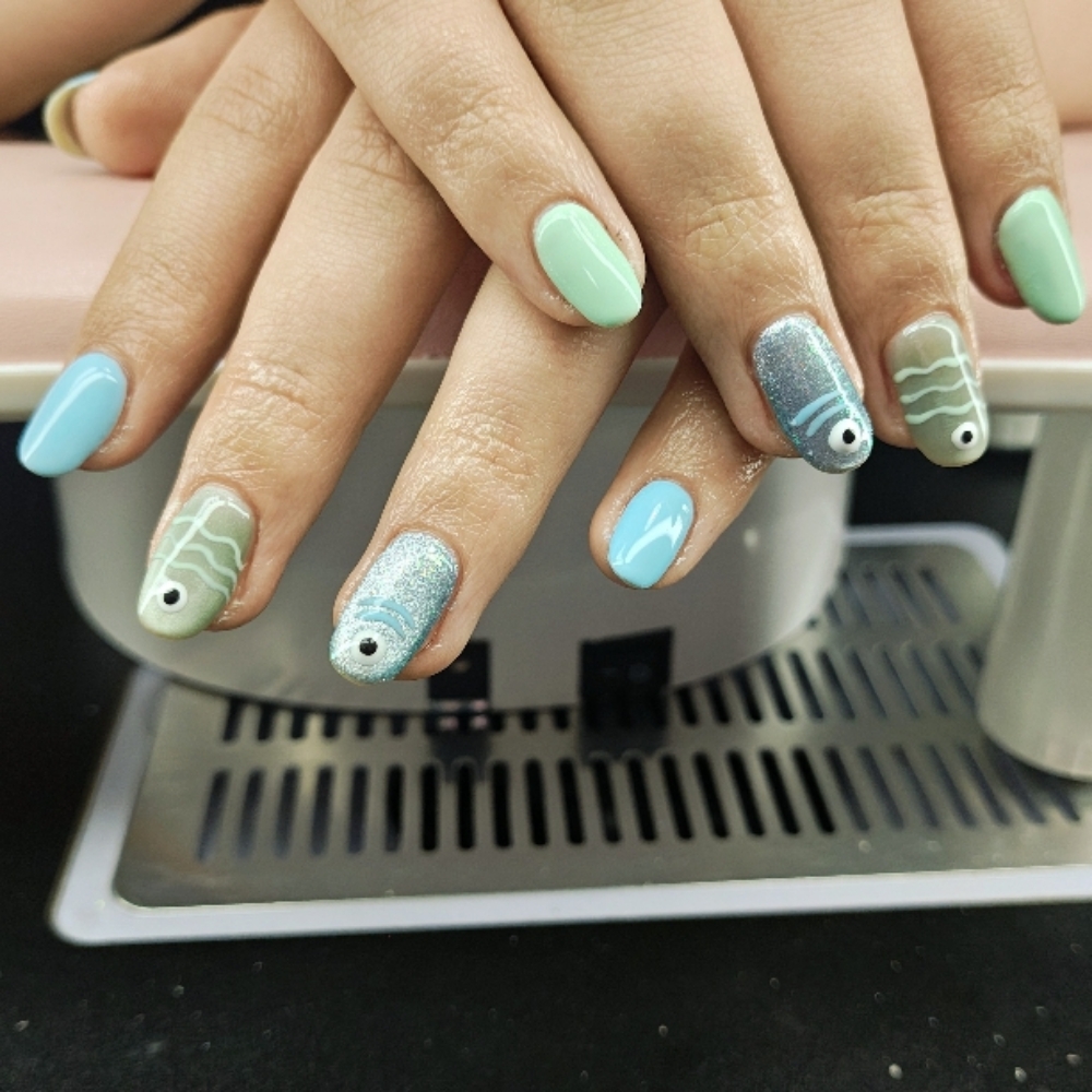 Acrylic Fill L at Bombshell Beauty Salon in Redmond, OR