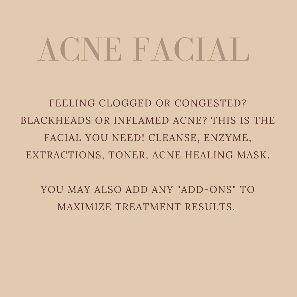 Acne Facial