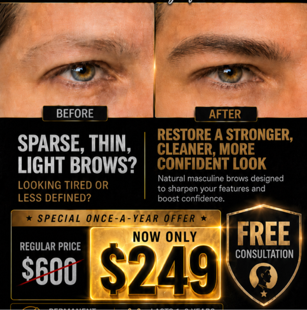 Brows Design For Men at The Secret Studio in Suwanee, GA