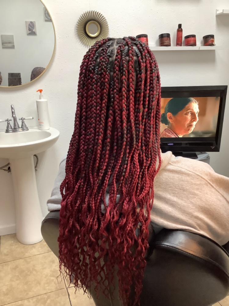 Smedium Knotless Braids