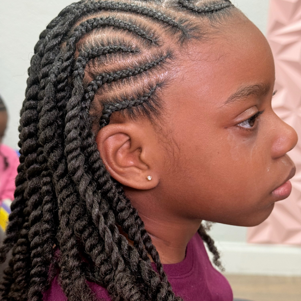 2 Strand twist at Dollz Beauty Bar in Coral Springs, FL