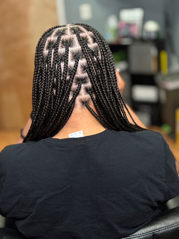 SMedium Knotless Braids at JCTouch Salon in Parkville, MD