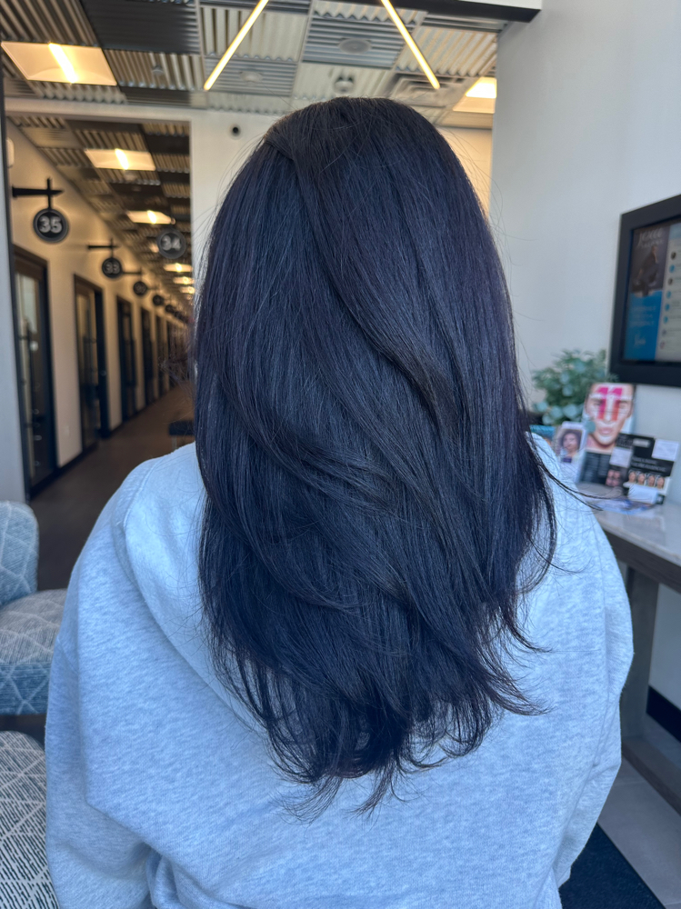 Full Color Touch Up w/ Blowout