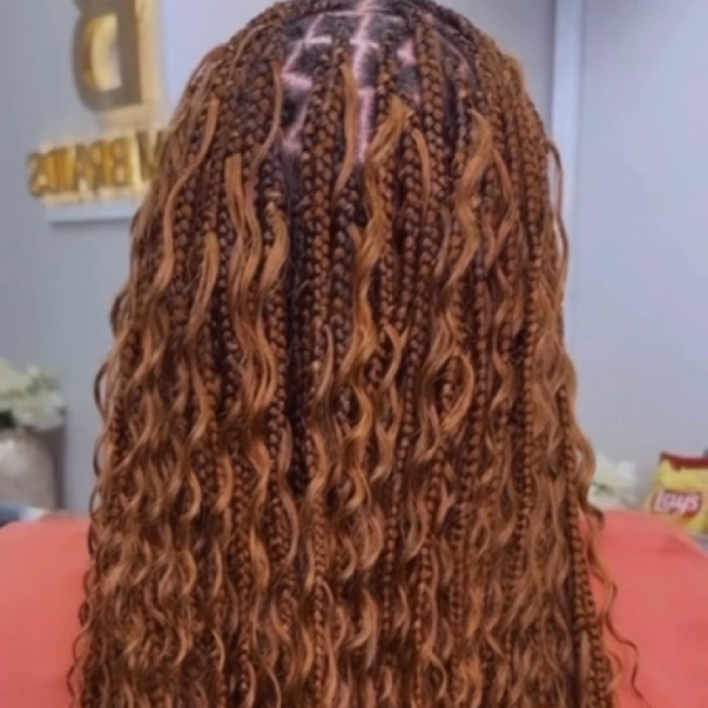 BOHEMIAN Medium  KNOTLESS BRAIDS at Glam Braids in Marietta, GA