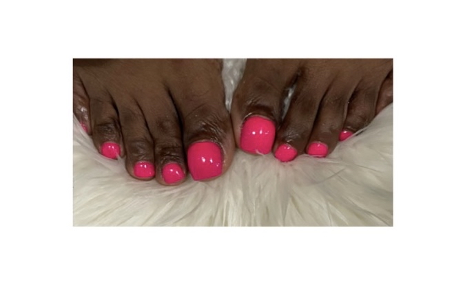 Gel Polish (ONLY) On Feet
