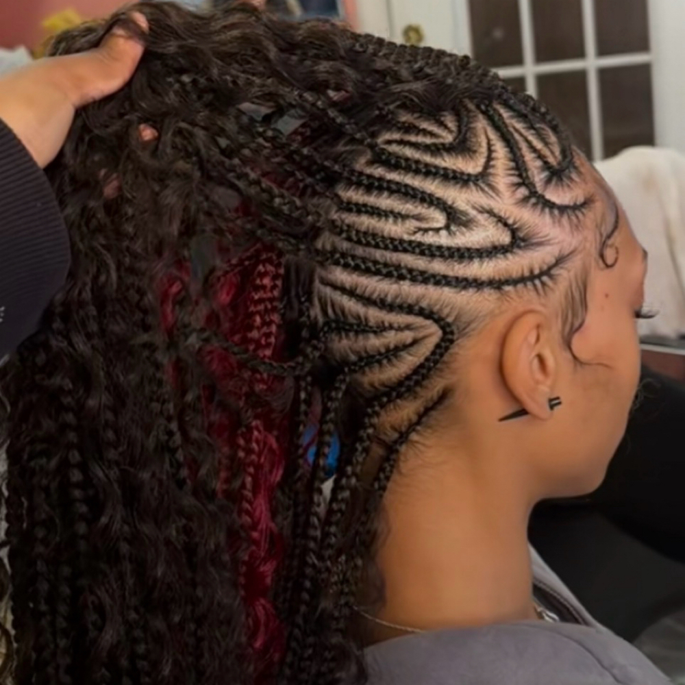 Braided Mohawk at Hair by sani in Sacramento, CA