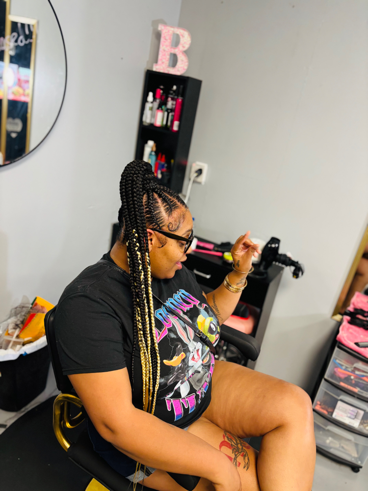 Large Feed In  Ponytails at Brittany Neely in York, SC
