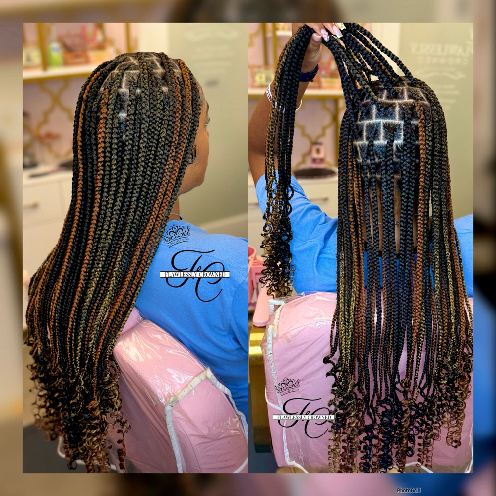 Knotless (Medium+Waist Length) at Flawlessly Crowned Beauty Salon in Chesapeake, VA