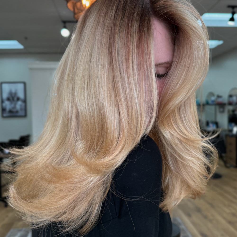 Full Lived In Blonding at Studio 21 Collective in Charlotte Hall, MD