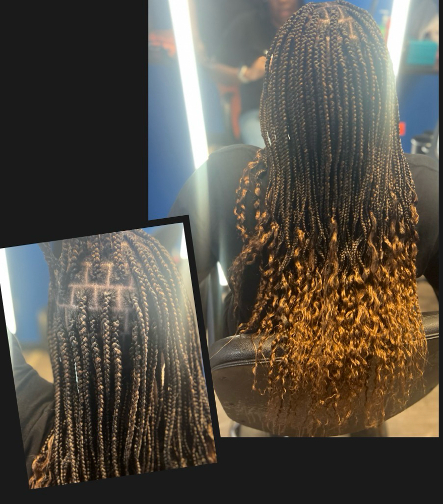 “Smedium” Knotless Braids at Key Hair Architecture LLC in Aurora, CO