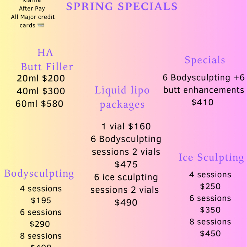 Spring Specials at SummerBodies in Torrance, CA