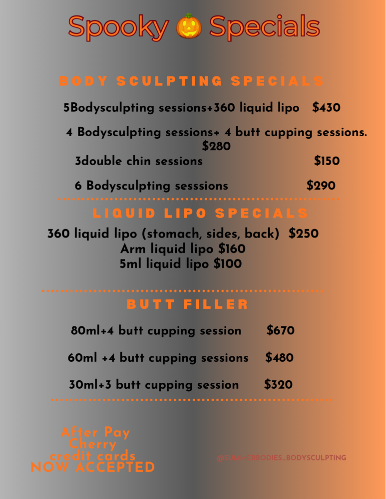October Specials