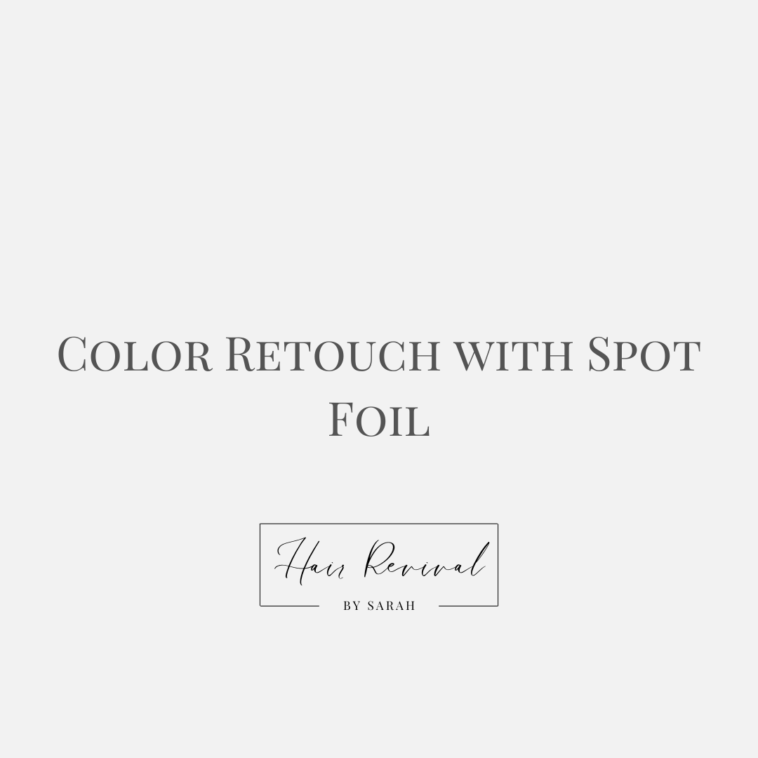 Color retouch with spot foil