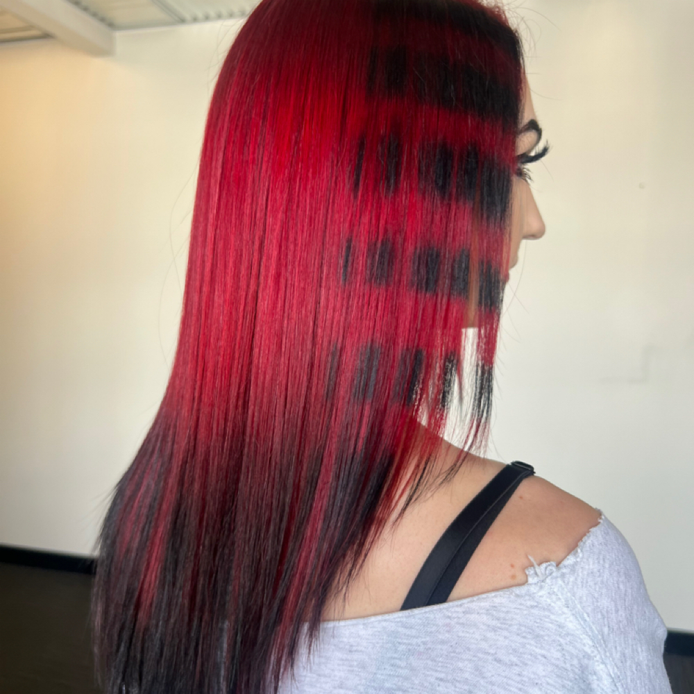 Perm color root & all over vivid at Beyond Vivids Studio in Nashville, TN