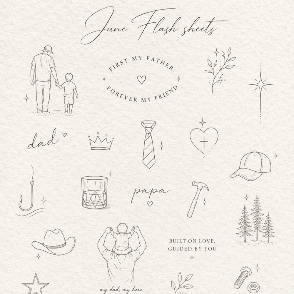 JUNE FLASH SHEETS ONLY at Lost Angeles Tattoo in Elkhorn, NE