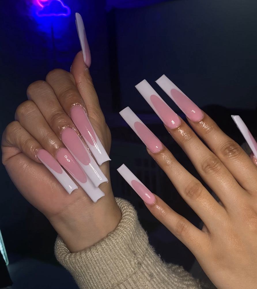 XL Acry. French Tip Fullset