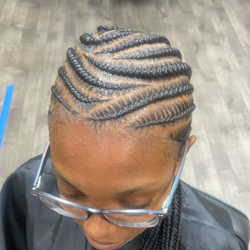 12+ feed In Braids at Crowned Braids Salon in Conway, SC