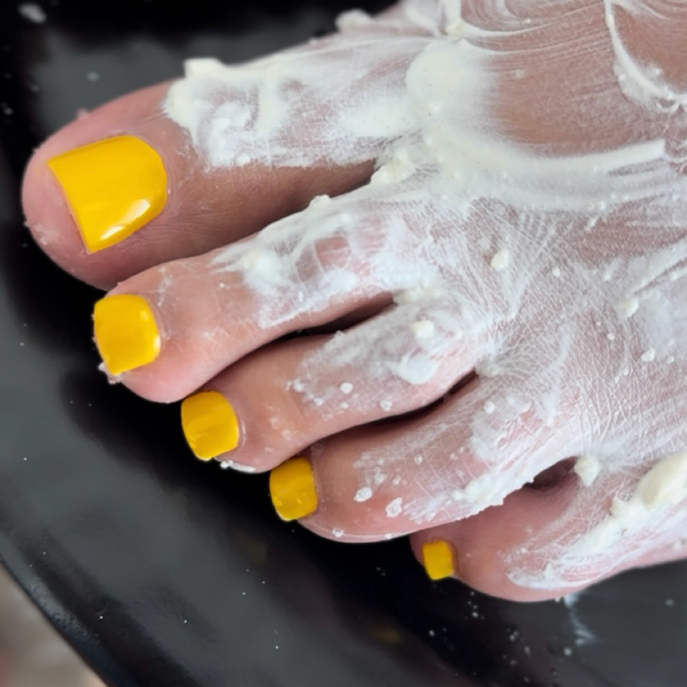 ACRYLIC TOES W/ PEDICURE at johanis_beautybar in Austin, TX