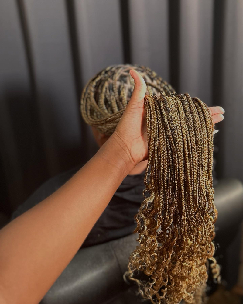 W/ Curly Ends at Nia B Braids in Pooler, GA