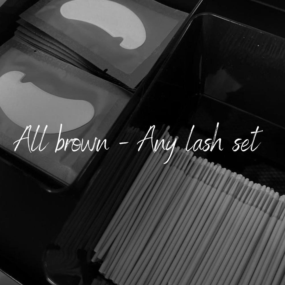All brown - Any lash Set