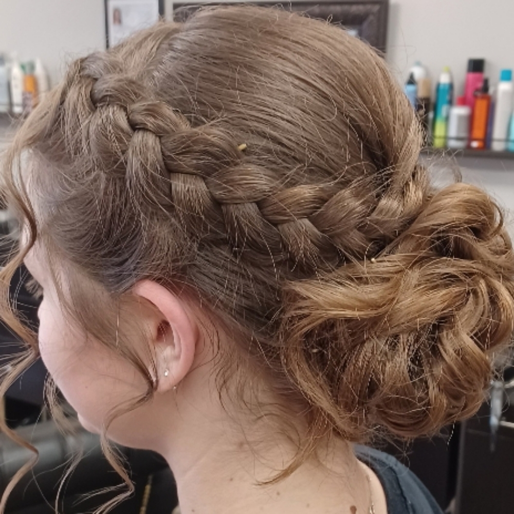 Updo at Hair Bye Felicia at Vinyasa Salon in Liverpool, NY