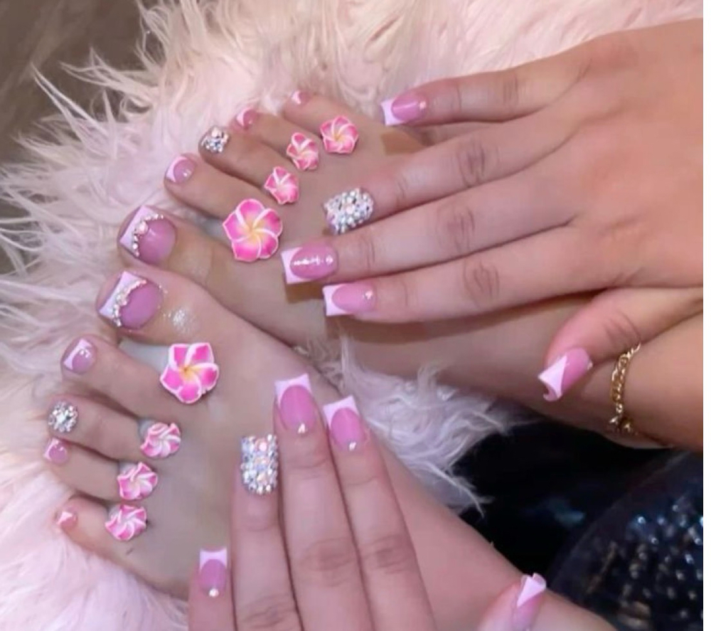 Pedicure And Full Set Short