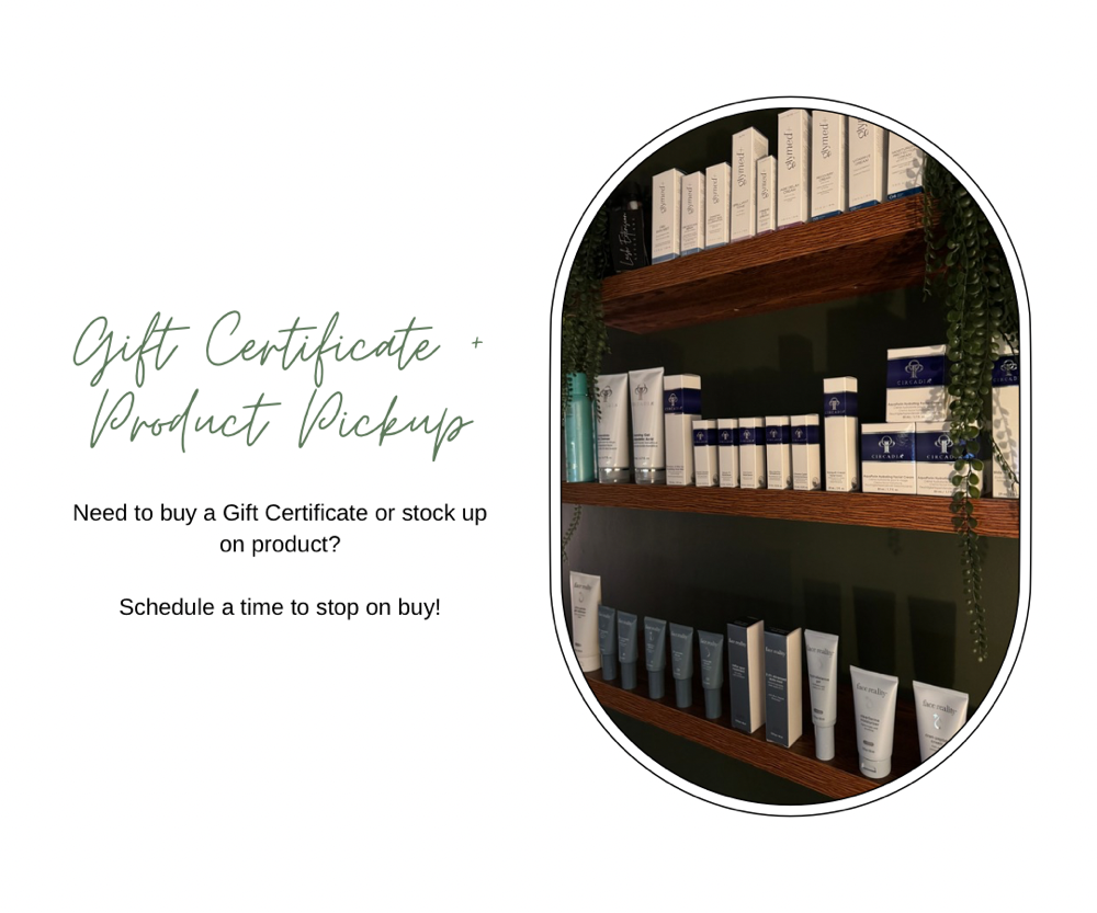 Gift Certificate + Product Pickup