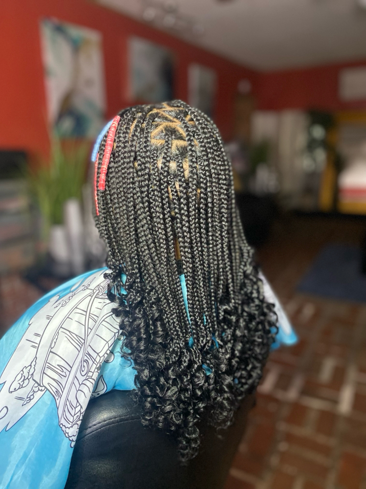 Kids  Knotless  Braids “Age 1yr-5y