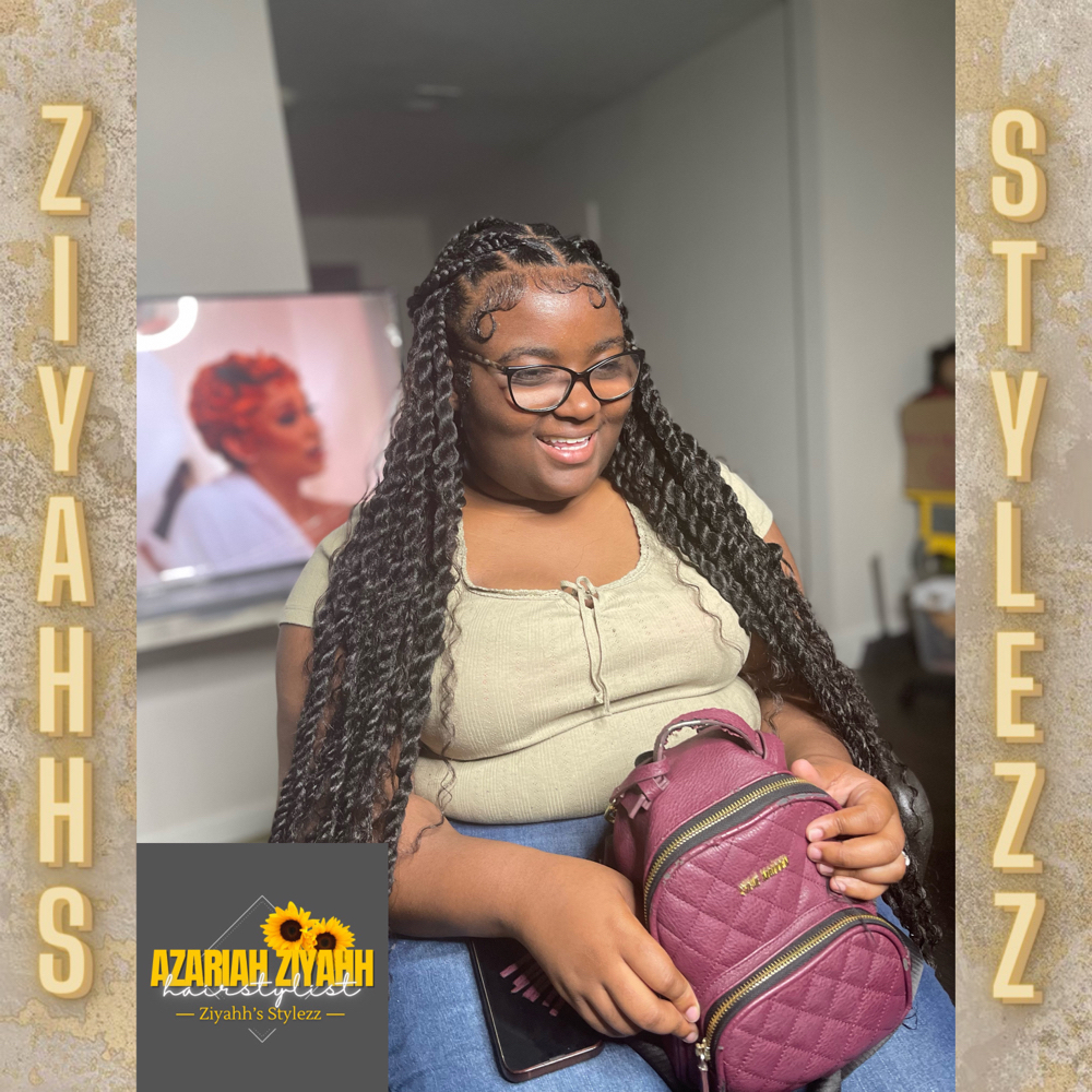 Medium Knotless Island Twists