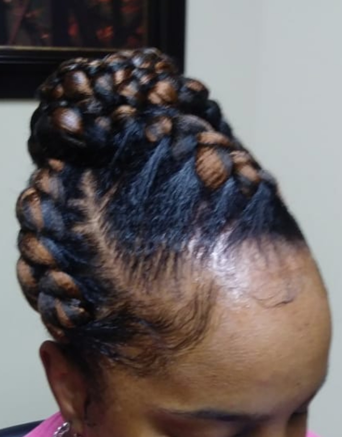 Goddess Braids ( Relax Hair)