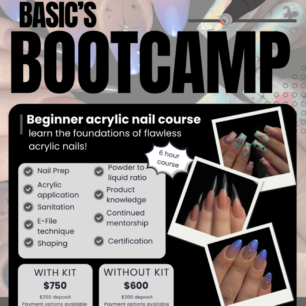 Acrylic Basic’s Bootcamp at Acrylics by Anna in Boise, ID