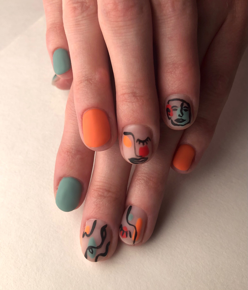 Gel Polish Simple Art