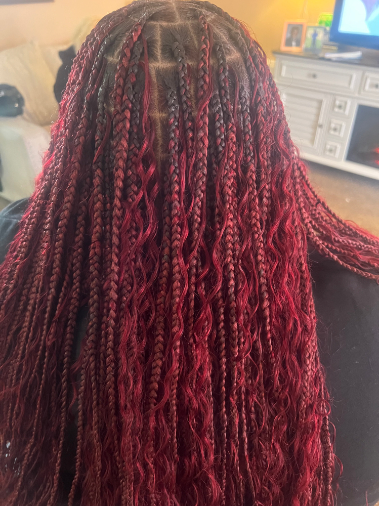 Small Knotless Braids (Butt length)