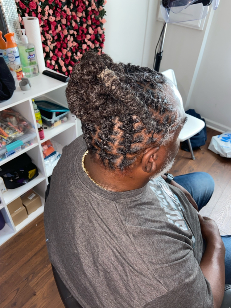 Loc Barrel Updo